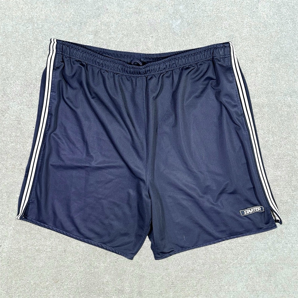Vintage Starter‎ Basketball Shorts Men's Size XL Blue White Stripes Y2K